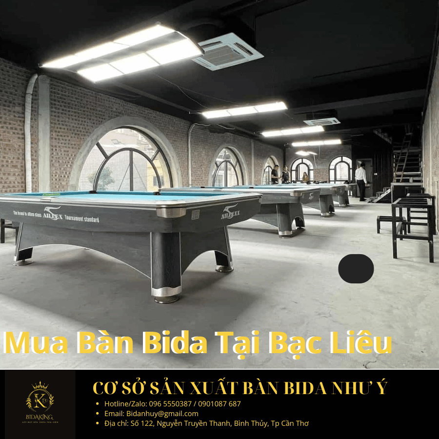 Mua Bàn Bida Tại Bạc Liêu