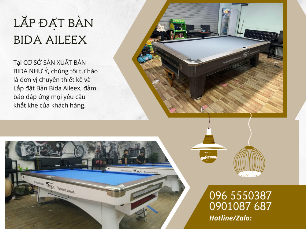 Lắp đặt Bàn Bida Aileex 1